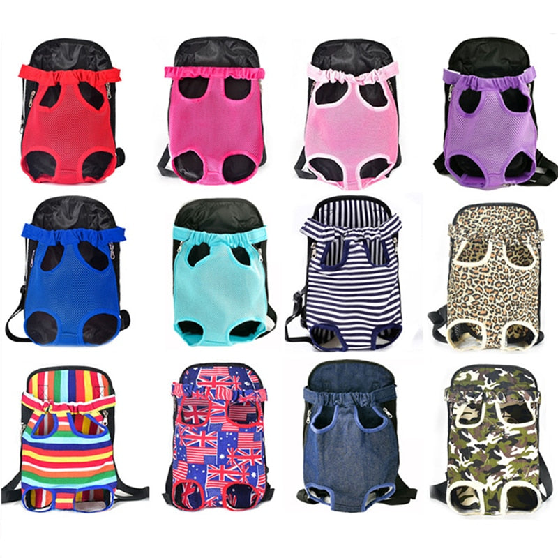 Mochila de viaje transpirable para mascotas.