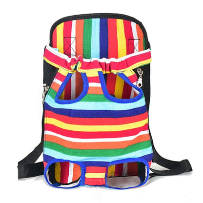 Mochila de viaje transpirable para mascotas.