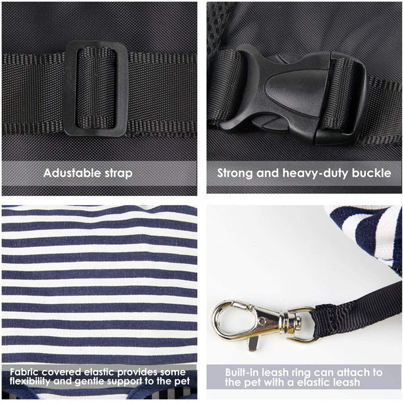 Mochila de viaje transpirable para mascotas.